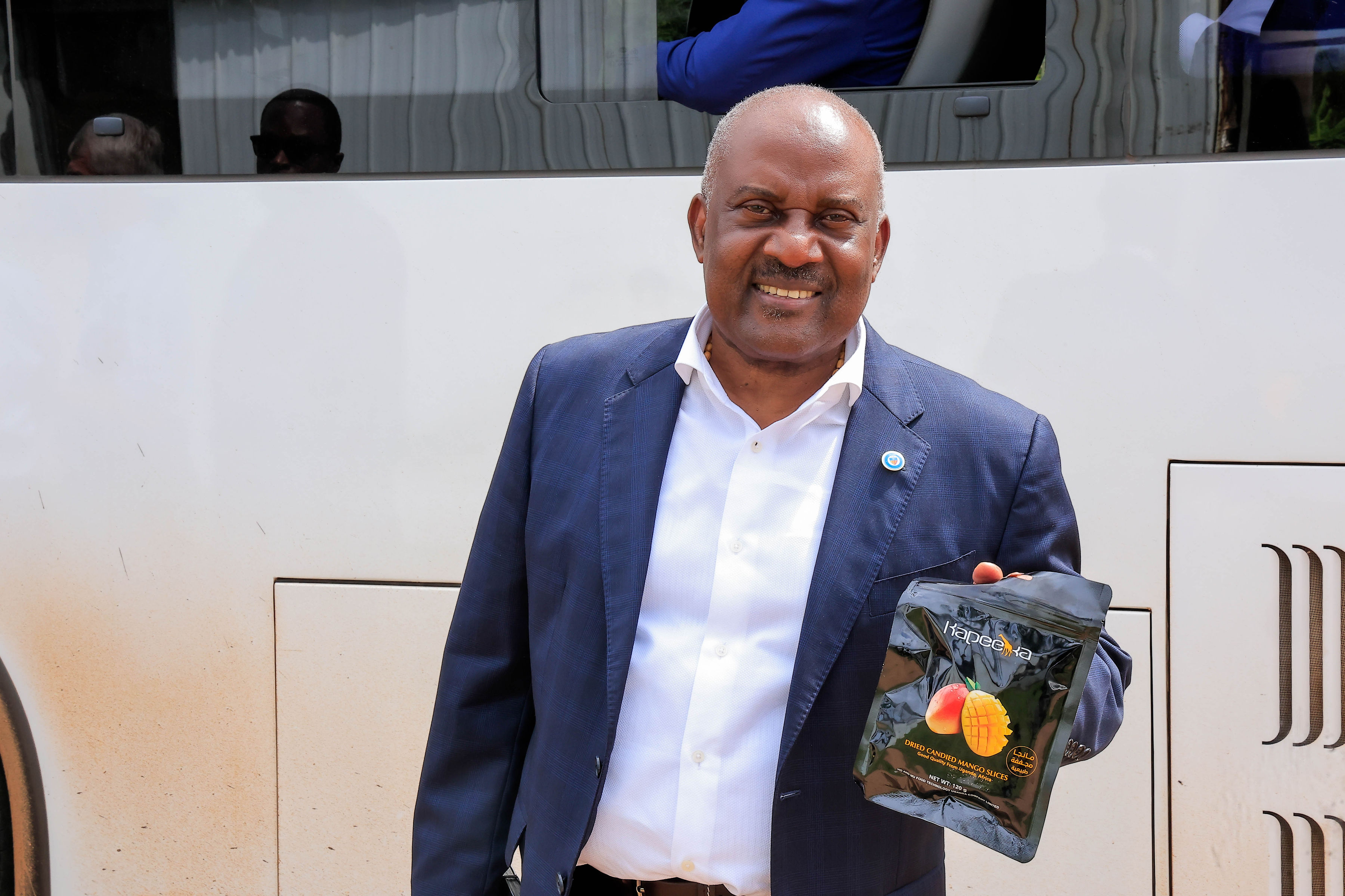 Emmanuel Katongole showing off one of the value add parks from the Kapeeka Industrial Park 