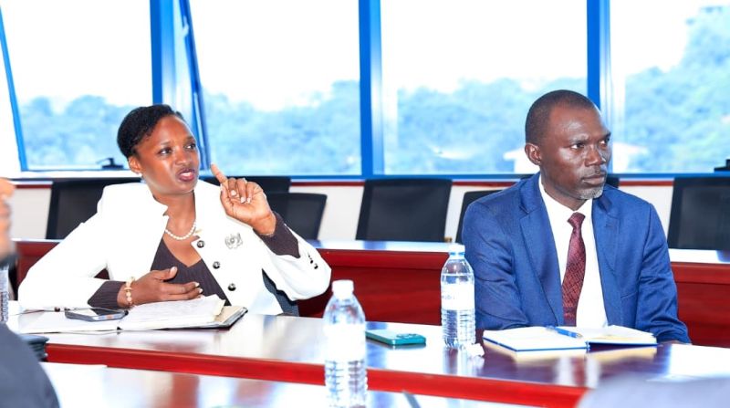 The Chief Executive Officer of the Presidential CEO Forum (PCF), Ms. Irene Birungi Mugisha, sharing the achievements of the PCF over the past five years.