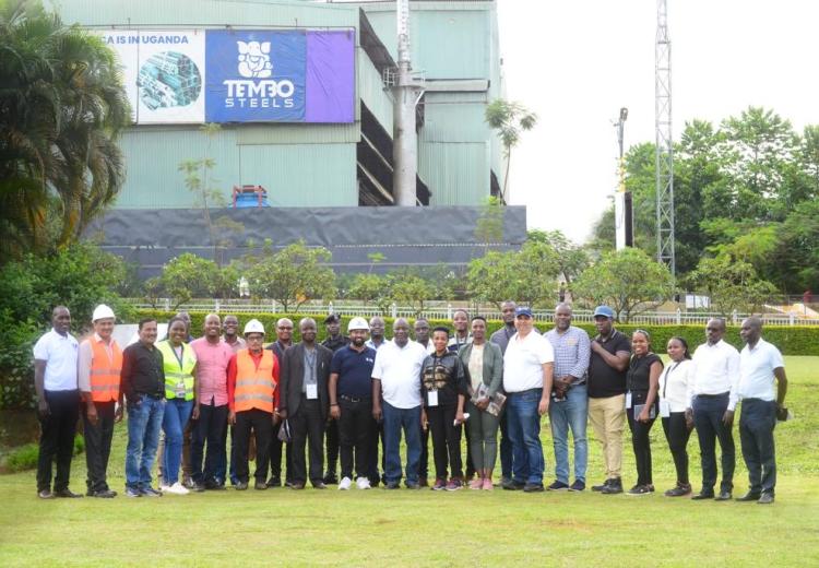 A group Picture Of PCF and Tembo Steels offcials.