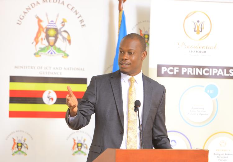 HON. MARTIN MUGARRA  AT THE PRESIDENTIAL CEO FORUM 6TH BI-ANNUAL PRIVATE SECTOR CEO RETREAT MEDIA LAUNCH 