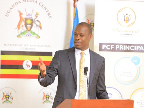 HON. MARTIN MUGARRA  AT THE PRESIDENTIAL CEO FORUM 6TH BI-ANNUAL PRIVATE SECTOR CEO RETREAT MEDIA LAUNCH 